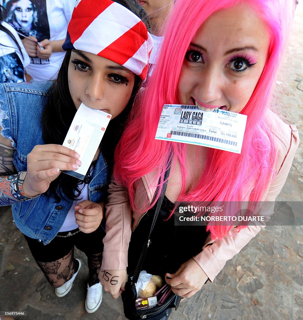 PARAGUAY-US-MUSIC-LADY GAGA-FANS