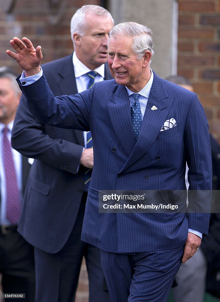 The Prince of Wales Visits Carshalton Boys Sports College With Jamie Oliver