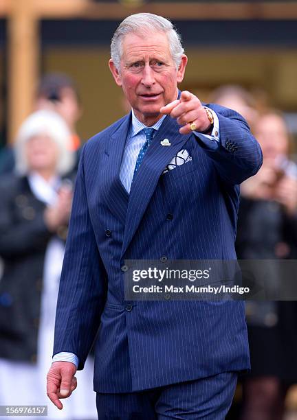 Prince Charles, Prince of Wales accompanied by Jamie Oliver visits Carshalton Boys Sports College to see how the school has transformed its approach...