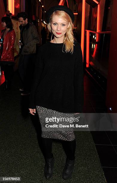 MyAnna Buring attends the UK Premiere of 'Sightseers' in association with Stella Artois at the London Transport Museum on November 26, 2012 in...