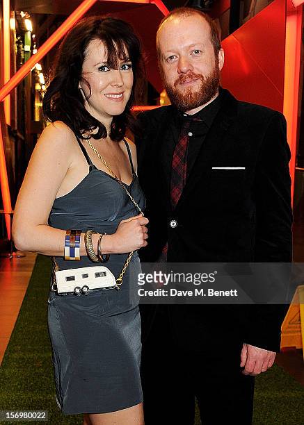Alice Lowe and Steve Oram attend the UK Premiere of 'Sightseers' in association with Stella Artois at the London Transport Museum on November 26,...