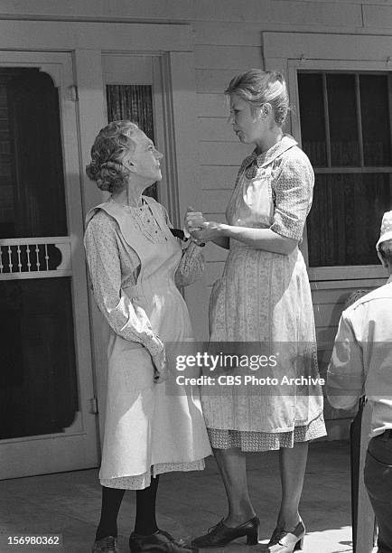 Ellen Corby as Esther Walton, left, and Michael Learned as Olivia Walton on "The Empty Nest". Image dated June 16, 1978.