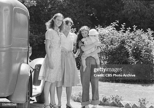 Mary McDonough as Erin Walton, left, Judy Norton as Mary Ellen Walton, center and Kami Cotler as Elizabeth Walton on "The Empty Nest". Image dated...