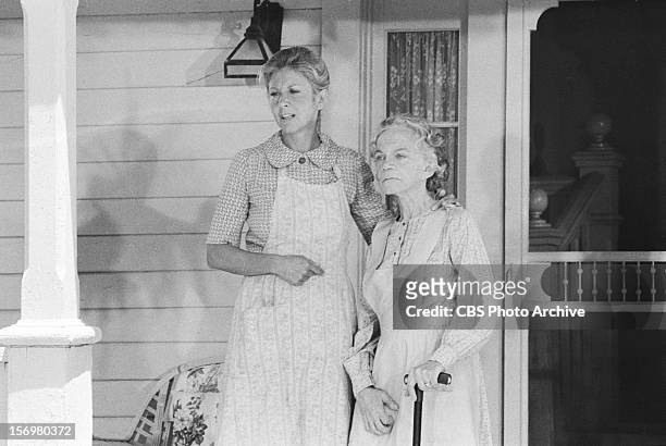 Ellen Corby as Esther Walton, right, and Michael Learned as Olivia Walton on "The Empty Nest". Image dated June 16, 1978.