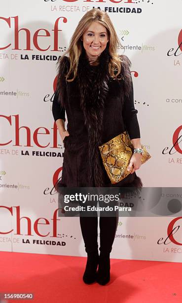 Marian Camino attends 'El chef, la receta de la felicidad' premiere photocall at Palafox cinema on November 26, 2012 in Madrid, Spain.