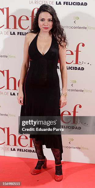 Ana Arias attends 'El chef, la receta de la felicidad' premiere photocall at Palafox cinema on November 26, 2012 in Madrid, Spain.