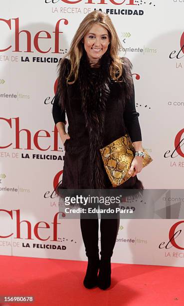 Marian Camino attends 'El chef, la receta de la felicidad' premiere photocall at Palafox cinema on November 26, 2012 in Madrid, Spain.