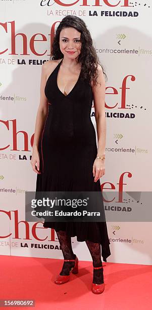 Ana Arias attends 'El chef, la receta de la felicidad' premiere photocall at Palafox cinema on November 26, 2012 in Madrid, Spain.