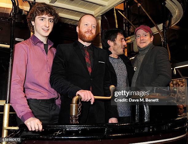 Dominic Applewhite, Steve Oram, Tom Meeten and Richard Glover attend the UK Premiere of 'Sightseers' in association with Stella Artois at the London...