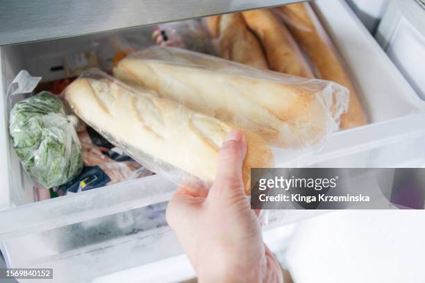 baguettes - frozen food supermarket stock pictures, royalty-free photos & images