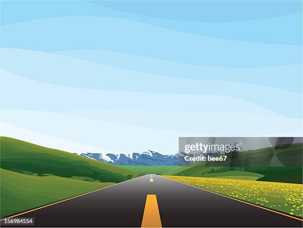 road - long stock illustrations