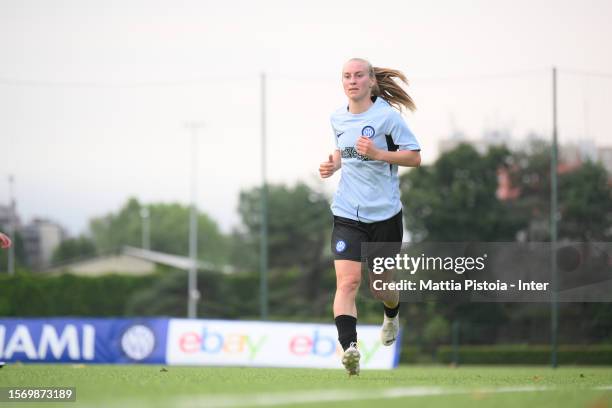 Henrietta Csiszar of FC Internazionale Women trains during the FC Internazionale Women training Session at Konami Youth Development Center on July...