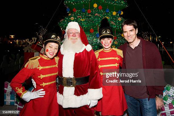 Actor Thomas Gibson attends the LEGOLAND California Holiday Snow Days and Winter Nights 2012 tree lighting ceremony at LEGOLAND on November 26, 2012...