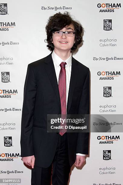 Jared Gilman attends the 22nd annual Gotham Independent Film awards at Cipriani, Wall Street on November 26, 2012 in New York City.