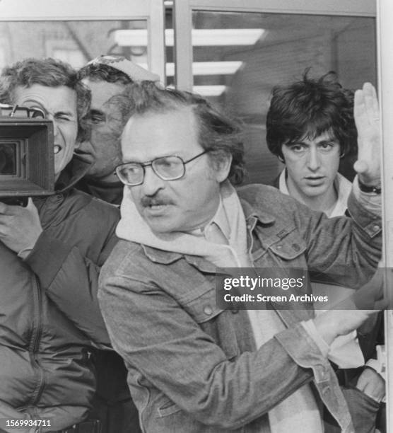 Sidney Lumet directing Al Pacino from the 1975 thriller 'Dog Day Afternoon'.