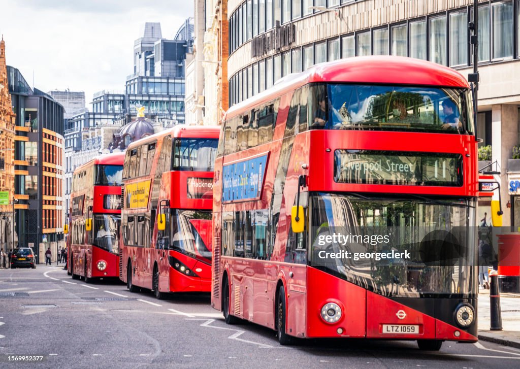 Double Decker Buses in London