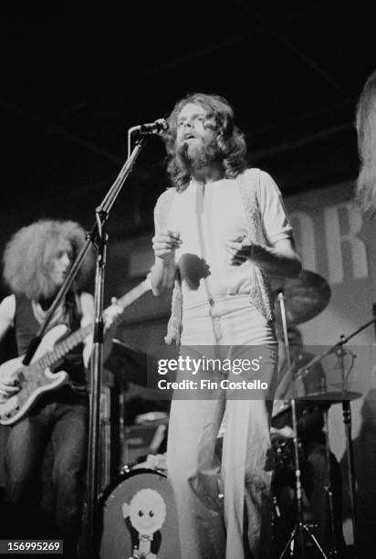 Guitarist Hamish Stuart and singer Alan Gorrie from Scottish band Average White Band perform live on stage at the Marquee club in London on 30th...