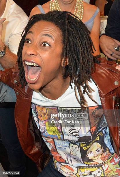 Shirley Souagnon from jamel Comedy Club attends The 'Paris Nuit 2012' - Les Trophees De La Nuit - Night Clubbing Awards Ceremony at the Lido on...