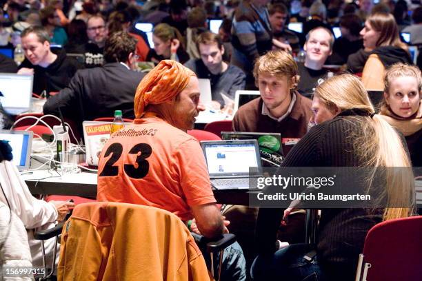 Participants at the Pirate Party National Convention at RuhrCongress on November 24, 2012 in Bochum, Germany. German Pirates have a lot to achieve as...