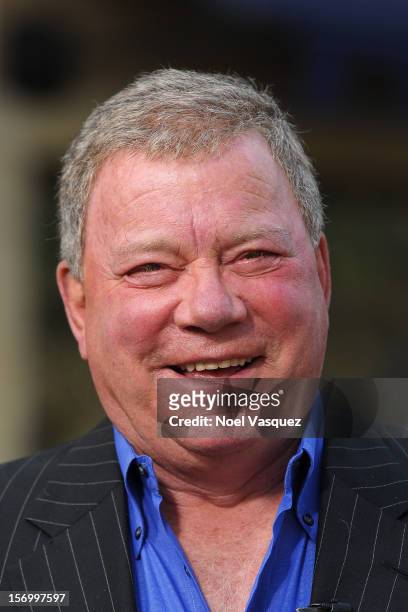 William Shatner visits "Extra" at The Grove on November 26, 2012 in Los Angeles, California.