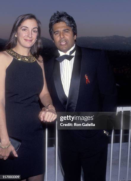 Actor Erik Estrada and fiance Nanette Mirkovich attend the Multicultural Motion Picture Association's Second Annual Diversity Awards on September 20,...