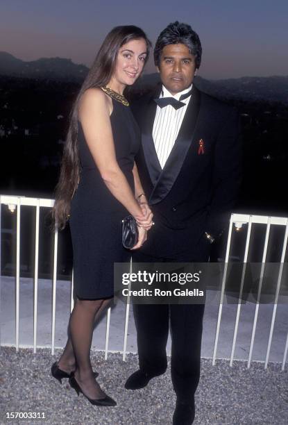 Actor Erik Estrada and fiance Nanette Mirkovich attend the Multicultural Motion Picture Association's Second Annual Diversity Awards on September 20,...