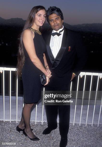 Actor Erik Estrada and fiance Nanette Mirkovich attend the Multicultural Motion Picture Association's Second Annual Diversity Awards on September 20,...