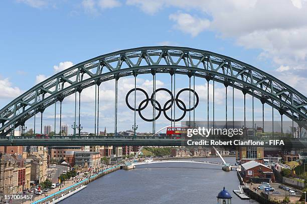 General view of the city of Newcastle upon Tyne as part of the London 2012 Olympic Games on July 30, 2012 in Newcastle upon Tyne, England.