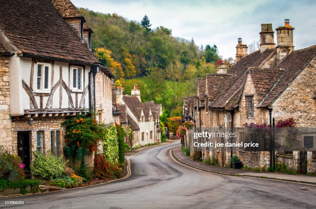 Castle Combe in the Fall, Wiltshire, England