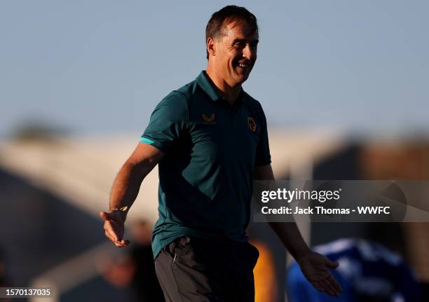 Julen Lopetegui, Manager of Wolverhampton Wanderers re during the pre-season friendly match between FC Porto and Wolverhampton Wanderers at Estadio...