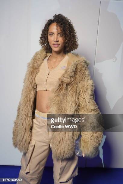Noémie Lenoir in front row at Off-White RTW Spring 2023 photographed on September 29, 2022 in Paris, France.