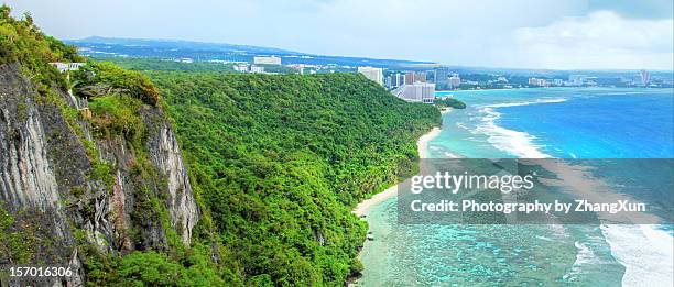 two lovers point in guam - guam stock pictures, royalty-free photos & images