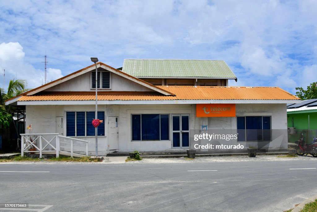 Tuvalu telecom downtown office, Vaiaku, Funafuti Atoll, Tuvalu