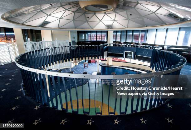 Mini Astrodome is shown inside the Celestial Suites atop the Crowne Plaza Hotel, the former Astroworld Hotel, on Thursday, Sept. 28 in Houston.