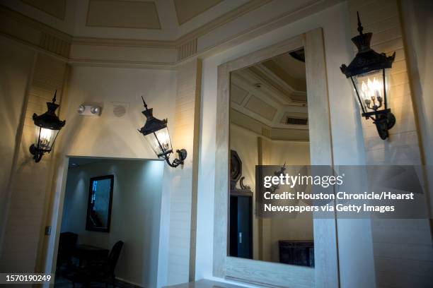 Foyer leading to the mini Astrodome and guest rooms is shown inside the Celestial Suites atop the Crowne Plaza Hotel, the former Astroworld Hotel, on...