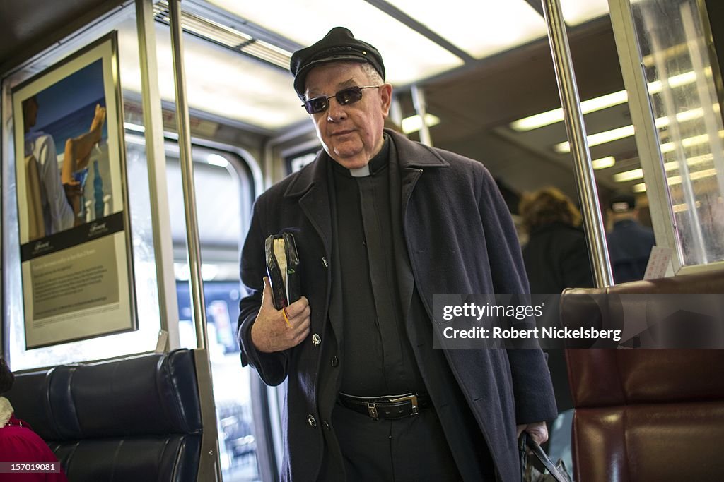 Metro North Train to New York's Grand Central Station