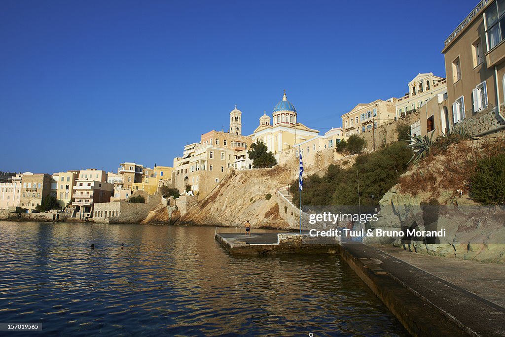 Greece, Cyclades, Syros, Ermoupoli,