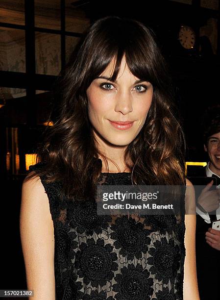 Alexa Chung attends a drinks reception at the British Fashion Awards 2012 at The Savoy Hotel on November 27, 2012 in London, England.