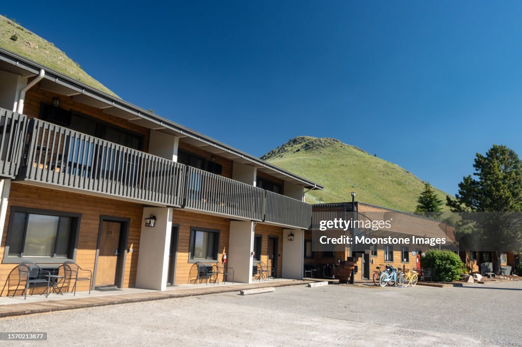 Elk Refuge Inn en la autopista 89 en Jackson (Jackson Hole) en el condado de Teton, Wyoming