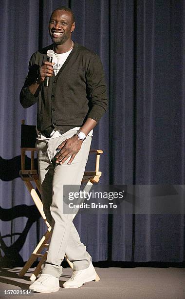 Actor Omar Sy, winner of 2012 Cesar Award for Best Actor for "The Intouchables", attends "The Intouchables" special screening at Harmony Gold Theatre...