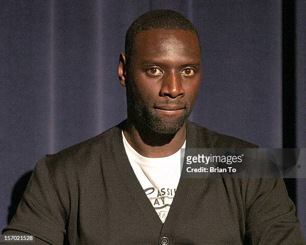 Actor Omar Sy, winner of 2012 Cesar Award for Best Actor for "The Intouchables", attends "The Intouchables" special screening at Harmony Gold Theatre...