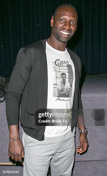 Actor Omar Sy, winner of 2012 Cesar Award for Best Actor for "The Intouchables", attends "The Intouchables" special screening at Harmony Gold Theatre...