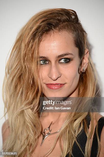 Alice Dellal attends the British Fashion Awards 2012 at The Savoy Hotel on November 27, 2012 in London, England.