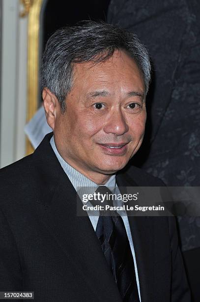 Director Ang Lee poses at Ministere de la Culture on November 27, 2012 in Paris, France.