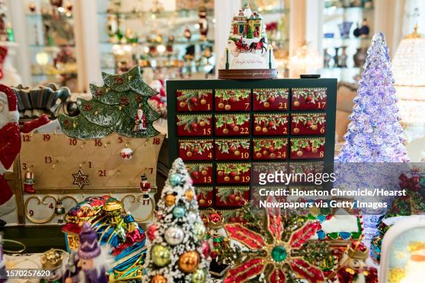 An Advent calendar is part of the Christmas decorations that fill Nagwa Elrafie's home on Thursday, Dec. 7 in The Woodlands.