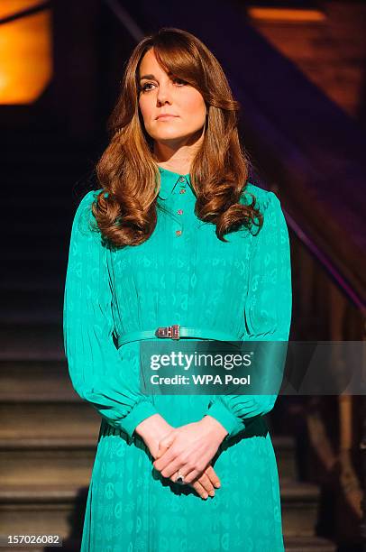 Catherine, Duchess of Cambridge attends the official opening of The Natural History Museums's Treasures Gallery at Natural History Museum on November...