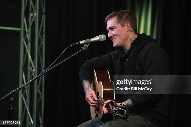 Brian Fallon from the band Gaslight Anthem performs at Radio 104.5 iHeartRadio Performance Theater November 27, 2012 in Bala Cynwyd, Pennsylvania.