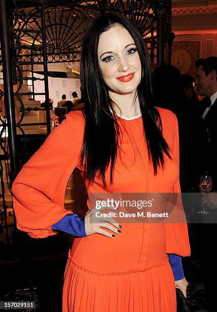 Andrea Riseborough attends a drinks reception at the British Fashion Awards 2012 at The Savoy Hotel on November 27, 2012 in London, England.