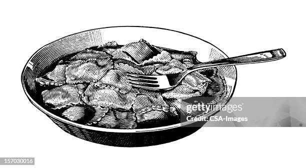ravioli - ravioli stock illustrations