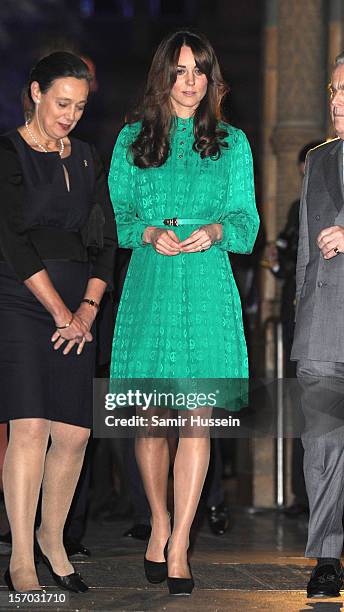 Catherine, Duchess of Cambridge attends the official opening of The Natural History Museums's Treasures Gallery at Natural History Museum on November...